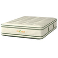 Front Angle View Harvest Pillow Top Green 2-Sided Organic Mattress