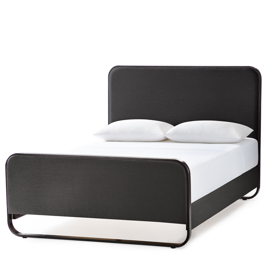 Front view Godfrey Upholstered Bed by Malouf 