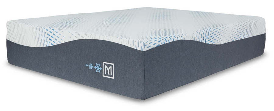 Angle View of Millennium 507 Cushion Firm Hybrid Mattress by Ashley